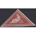 Cape of Good Hope 1864 SACC14c 1d BROWNISH RED - UNUSED - CV R30000