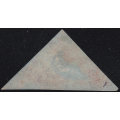 Cape of Good Hope : 1853 SG3 1d Brick Red , slightly blued paper VERY FINE USED CV R11000