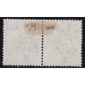 Cape of Good Hope 1864-77 SACC19d 4d BLUE PAIR WITH INVERTED WATERMARK - SCARCE CV R8000
