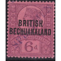 BECHUANALAND 1891 SACC36s 6d PURPLE and ROSE-RED `SPECIMEN` CV R1000