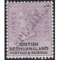 BECHUANALAND 1887 SACC12s 3d LILAC and BLACK `SPECIMEN` CV R2083