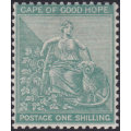 CAPE OF GOOD HOPE 1885 SACC48 1/- GREEN LMM CV R6000