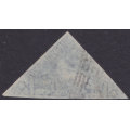 Cape of Good Hope - SACC4b : 4d BLUE - SUPERB USED WITH SIDEWAYS WATERMARK CV R15000