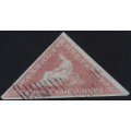 Cape of Good Hope 1853 SACC3a  1d BROWN-RED  SUPERB USED CV R13000