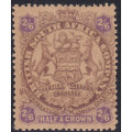 B.S.A.C/Rhodesia SG48 2/6 Brown & Purple/yellow  MM  CV £90(2017)