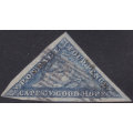 CAPE OF GOOD HOPE 1864 SACC15c 4d STEEL BLUE - VFU - CV R9000