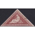 CAPE OF GOOD HOPE 1864 SACC14b 1d BROWNISH-RED  - VERY FINE MINT - PART O.G. - CV R30000