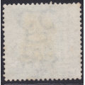 CAPE OF GOOD HOPE 1864 SACC21c 1/- PALE GREEN WITH INVERTED WATERMARK - CV R7500