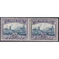 Union of SA - 1930-45 ROTO SACC44ca : 2d BLUE and VIOLET WITH ``AIRSHIP`` FLAW  CV R17000+