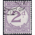 Bechuanaland Protectorate. - Postage Due SG D6b - 2d VIOLET - VFU - SCARCE