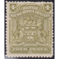 BSAC / Rhodesia : SG82 4d Olive MM CV £20