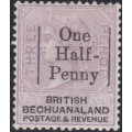 British Bechuanaland 1888 SACC27 ½d ON 3d PALE REDDISH LILAC - MM CV R6000