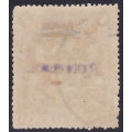 BSAC / Rhodesia SG113b  : £1 Grey Purple o/p in violet - Fine Used CV £190(2017)