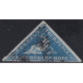 Cape of Good Hope 1864 SACC15a(SG19a) 4d BLUE CV R3000
