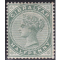 GIBRALTAR 1898 SG39 ½d GREY-GREEN MM CV £14(2017)
