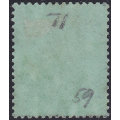 GIBRALTAR 1910 SG71 1/- BLACK/GREEN MM CV £23(2017)