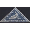 Cape of Good Hope 1864 SACC15b 4d Slate-blue - Superb Used with very rare seal defacer