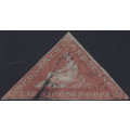 CAPE OF GOOD HOPE- SACC1  - 1d PALE BRICK-RED - FINE USED - CV R12000