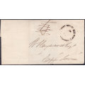 Cape of Good Hope : Stampless Cover - GRAHAMSTOWN CANCEL(TYPE 7)