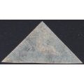 Cape of Good Hope : 1853 SACC2 4d DEEP BLUE(DEEPLY BLUED PAPER) - VERY FINE USED CV R5500