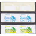 NAMIBIA 2007 SACC543 4TH DEF ISSUE - 7 PLATE PROOFS OF THE 40c IN VARIOUS COLOURS(WHITE PAPER) - UM