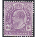 Cape of Good Hope : 1901 SACC71 6d BRIGHT MAUVE LMM CV R600