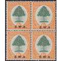 SWA 1927-30 6d GREEN and VERMILLION BO4 - NO STOP AFTER ``A`` VARIETY UM/MM CV R2700