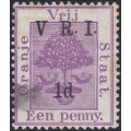OFS 1900 SACC60c 1d ON 1d PURPLE WITH VARIETY `NO STOP AFTER V` GOOD USED CV R100