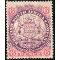 B.S.A.C/Rhodesia SG33 6d - Mauve & Pink -  MM CV £85(2017)
