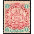 BSAC / Rhodesia : SG29 1d Scarlet & Emerald MM CV £40(2017)