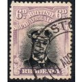 BSAC / Rhodesia : SG265 6d Black & Reddish Mauve VFU CV £8.50(2017)