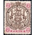 BSAC/Rhodesia : 1897 SG68 2d Brown & Mauve MM £26(2017)