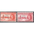 Northern Rhodesia 1946 SG46s // 47s - Victory ``SPECIMEN`` set of 2 - UM - CV £150(2017)