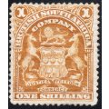 BSAC / Rhodesia : SG84 1/- Bistre MM CV £38(2017)