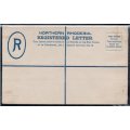 Northern Rhodesia 1924 4d Pre-printed Registered Envelope - ``SPECIMEN`` OVERPRINT - see scans