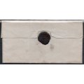 COGH : Stampless Cover - 1833 - Entire to Simonstown - full wax seal in black -see scans