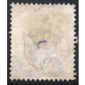 Cape of Good Hope 1882 SACC42a ½d on 3d Deep Claret with``p`` in ``penny`` omitted- RARE - CV R20000