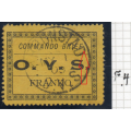 OFS - SG M1 - MILITARY FRANK STAMP - VFU - VARIETY ``DROPPED STOP`` AFTER ``BRIEF`` - RARE