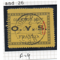 OFS - SG M1 - MILITARY FRANK STAMP - VFU - VARIETY ``DROPPED STOP`` AFTER ``BRIEF`` - SCARCE