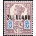 Zululand - 1893 SACC7 5d Dull Purple and Blue MM CV R2000