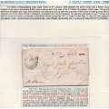 Cape of Good Hope 1806 Wrapper if historical significance with RARE OVAL MEDALLION LETTER STAMP