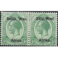 SWA 1923 SACC1b : ½d GREEN WITH ``Wes`` FOR ``West``  MM CV R2500