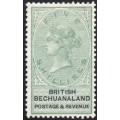 BECHUANALAND PROTECTORATE 1888 SACC18 5/- GREEN and BLACK - VLMM