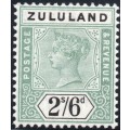 ZULULAND SACC20 2s6d GREEN & BLACK - MM - CV R2300