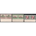 SWA 1931 - COMPLETE SET OF 12 INSCRIPTIONAL PAIRS - PERF UP - VLMM - CV R10995