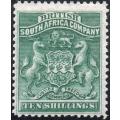 BSAC / Rhodesia : SACC9 5/- DEEP GREEN MM CV R5000