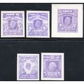 Union of SA - FULL SET OF MACKAY ESSAYS(5) IN PURPLE - RARE