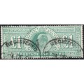 GREAT BRITAIN 1902 SG266 £1 DULL BLUE GREEN VFU