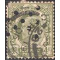 CAPE OF GOOD HOPE 1904 OFFICIAL STAMP SACC #70 4d OLIVE-GREEN - CV R1100 - SEE BELOW