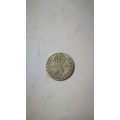 1916 George V British Silver Threepence (Silver)